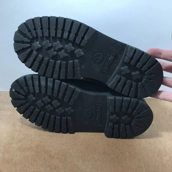 Timberland Premium Black Waterproof Boots, 12907 Youth Size 5 - Picture 8 of 9